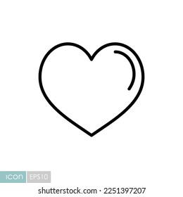 Heart icon. Love symbol Valentine Day. Vector illustration, romance elements. Sticker, patch, badge, card for marriage, wedding