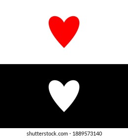 Heart icon. Love symbol vector. Flat symbol icon