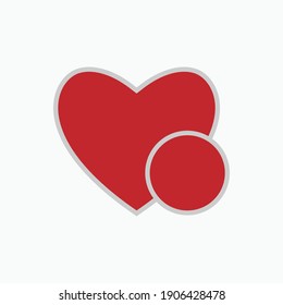 Heart Icon. Love Symbol - Vector Logo Template.