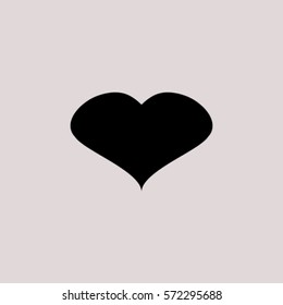 Heart icon, love symbol vector illustration