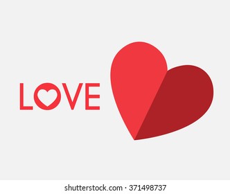 Heart icon with Love text 