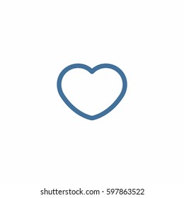 Heart icon. Love vector