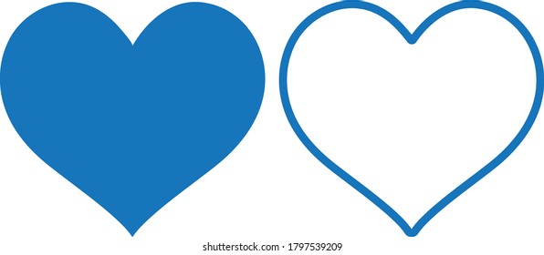 Heart icon. love icon vector isolate
