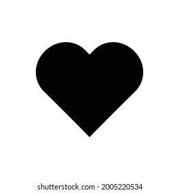 icono del corazón, vector del amor, ilustración del romance