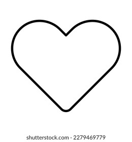 heart icon, love vector, romantic illustration