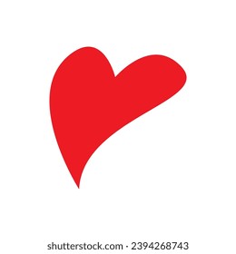 heart icon, love icon vector template illustration logo design