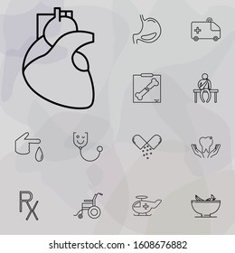 heart icon. medicine icons universal set for web and mobile