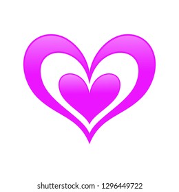 Heart icon modern symbol for graphic and web design. - Vector