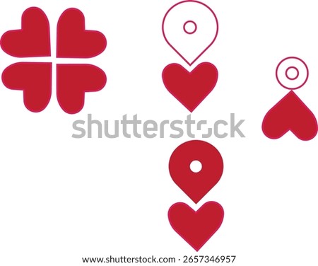 Heart Icon for occasion in vector mood