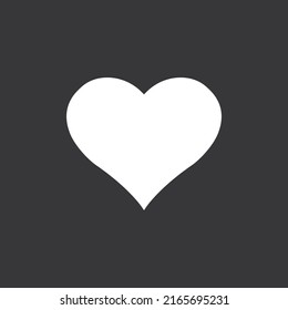 Heart icon on grey background