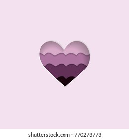 heart icon on the light background