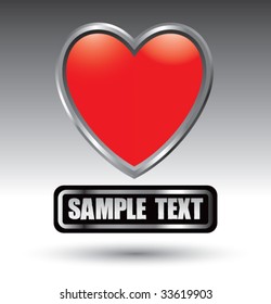 heart icon on nameplate