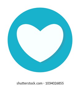 Heart icon on white background. like