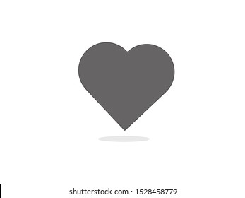 Heart icon on white background.