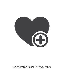 Heart icon on white background