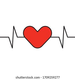 heart icon on white background