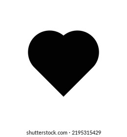 Heart icon on white background.