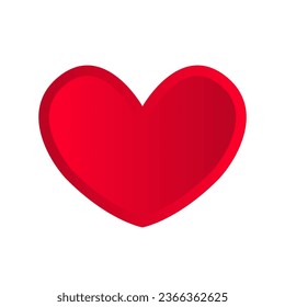 Heart icon on a white background. Vector.