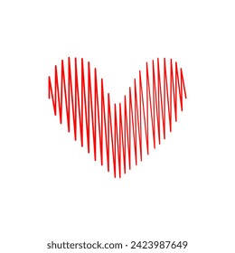 Heart icon on white background.