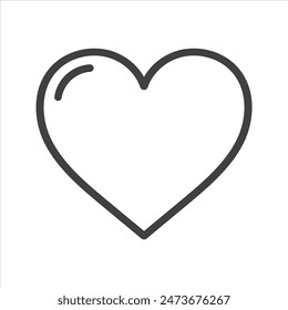 icono de corazón sobre fondo blanco.