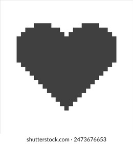 heart icon on white background.