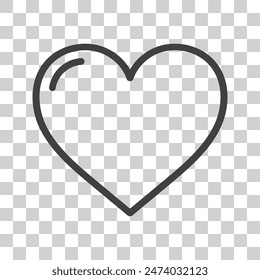 heart icon on white background.