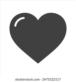 heart icon on white background.