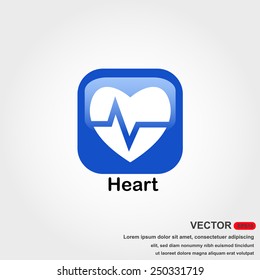 heart icon on white background