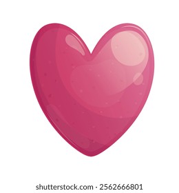 The heart icon on a white background. The concept of love, romance, and Valentine's day. Vector illustration for banners, postcards, posters, flyers, advertisements, web