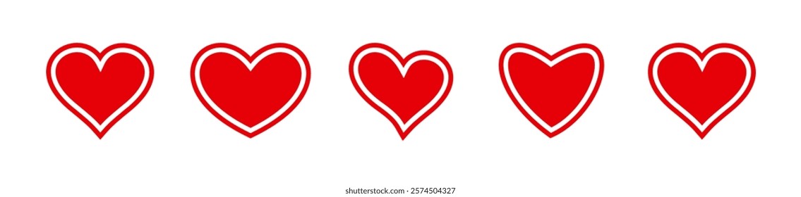 Heart icon on a white background.