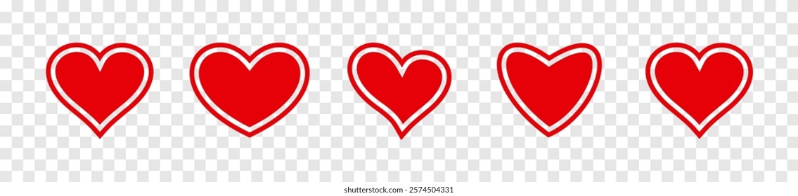 Heart icon on a white background.