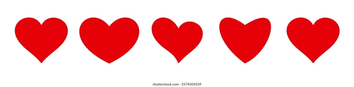 Heart icon on a white background.