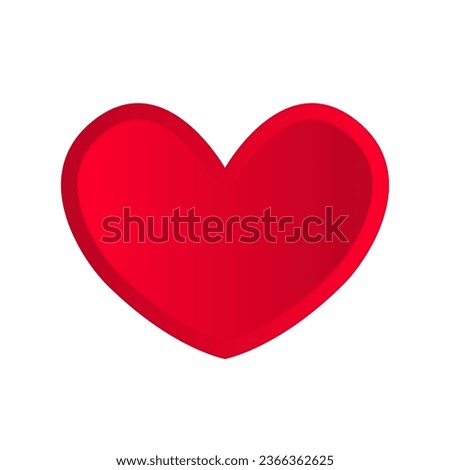 Heart icon on a white background. Vector.