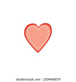 Heart icon on white isolated background. Harts love
