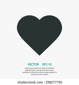Heart icon. One of set web icons