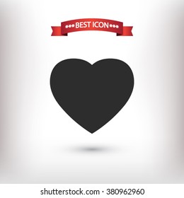 Heart icon. One of set web icons