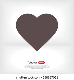 Heart icon. One of set web icons