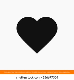 Heart icon. One of set web icons