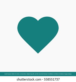 Heart icon. One of set web icons