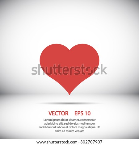 Heart icon. One of set web icons