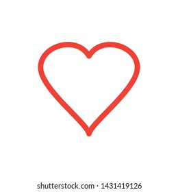 heart icon outline style template. Trendy style, vector eps 10