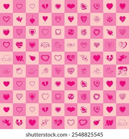Icono de corazón en la plaza de pasteles