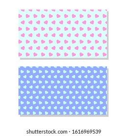 heart icon pattern background vector illustration with two different colors to celebrate your valentine's day
