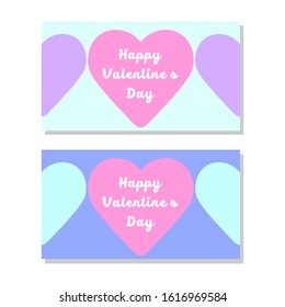 heart icon pattern background vector illustration with two different colors to celebrate your valentine's day