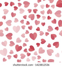 Heart icon patterns. Seamless texture background.
