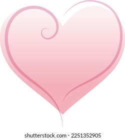 Heart icon with pink gradient and lines