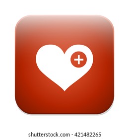 Heart icon with plus sign