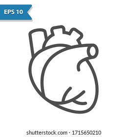 Heart Icon. Professional, pixel perfect icon, EPS 10 format.