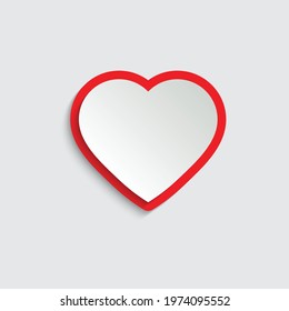 Heart icon. read heart vector symbol. love sign valentines day icon