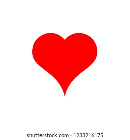 Heart icon. Red heart vector icon. Like icon vector. Instagram like notification